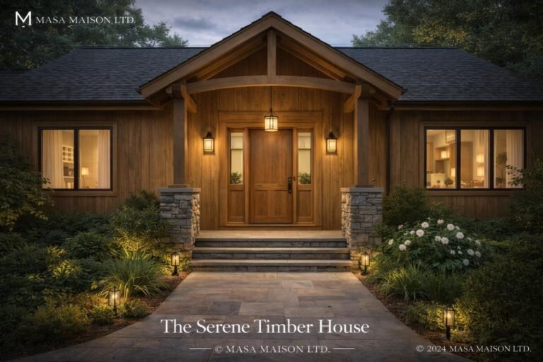 the serene tomber house outside