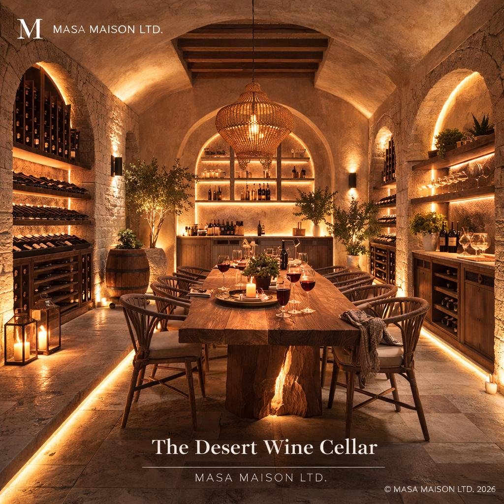 the tulum desert wine cellar