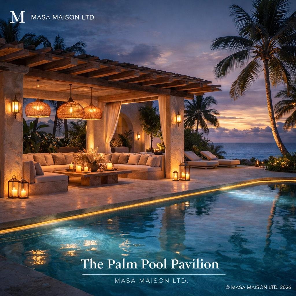 the tulum palm pool pavilion