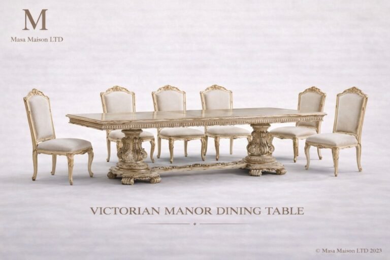 victorian manor dining table set