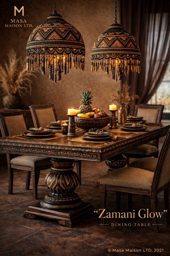 zamani glow dining table