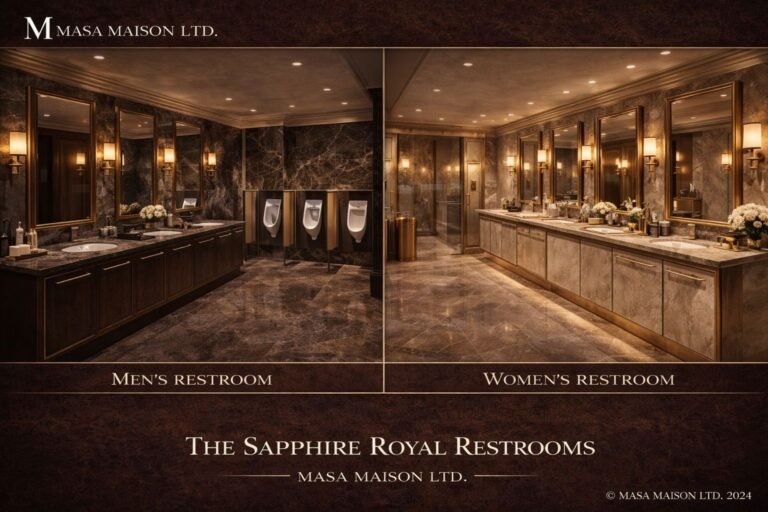 male and female restrooms
